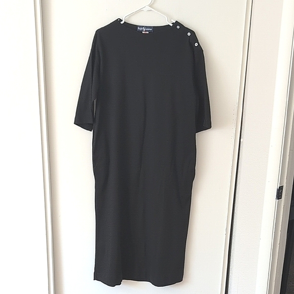 Ralph Lauren Dresses & Skirts - Ralph Lauren Womens Small 100% Cotton Maxi Dress Black Classic Contemporary